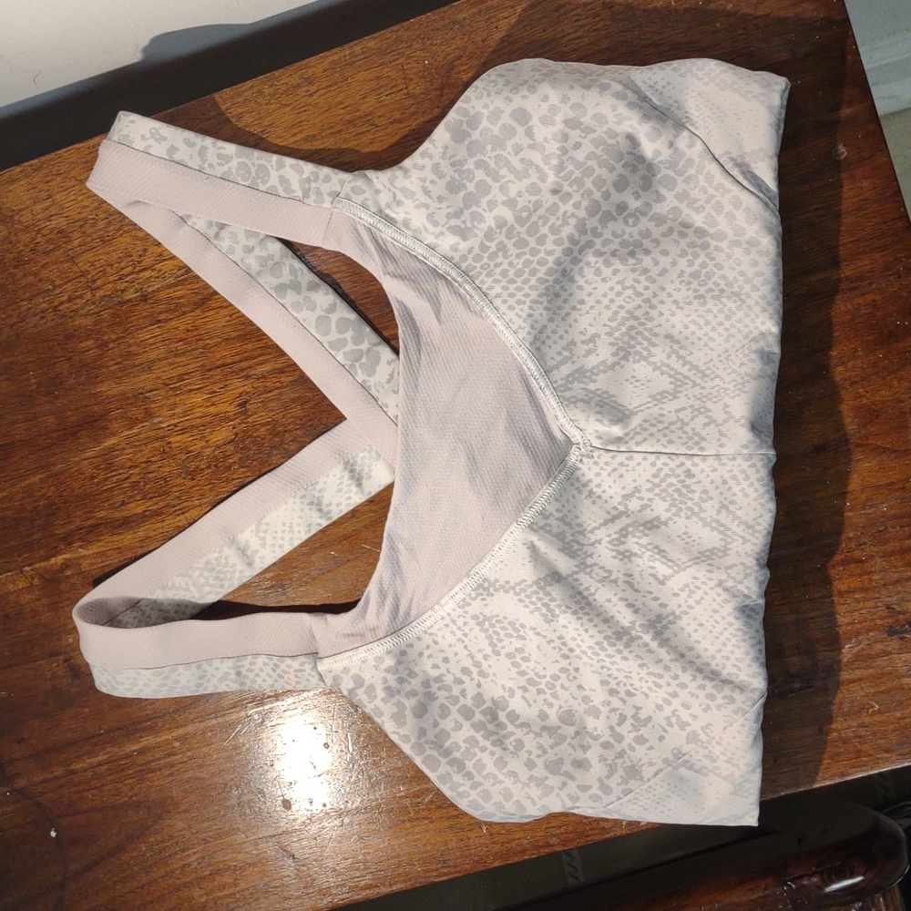 Lululemon Cross Back Snakeskin Sports Bra